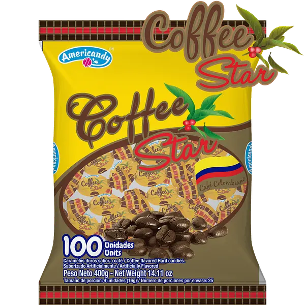 Dulce Coffee Star Americandy 100Un