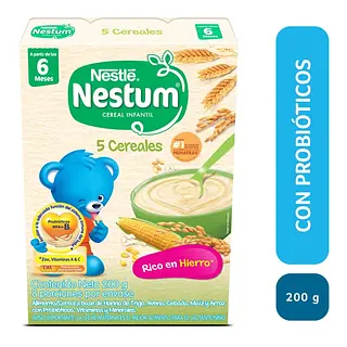 Colada Nestum 5 Cereales 200Gr