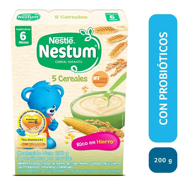 Colada Nestum 5 Cereales 200Gr