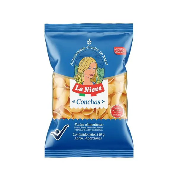 Pasta Nieve Conchas 250Gr