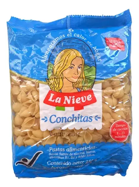 Pasta Nieve Conchitas 250Gr