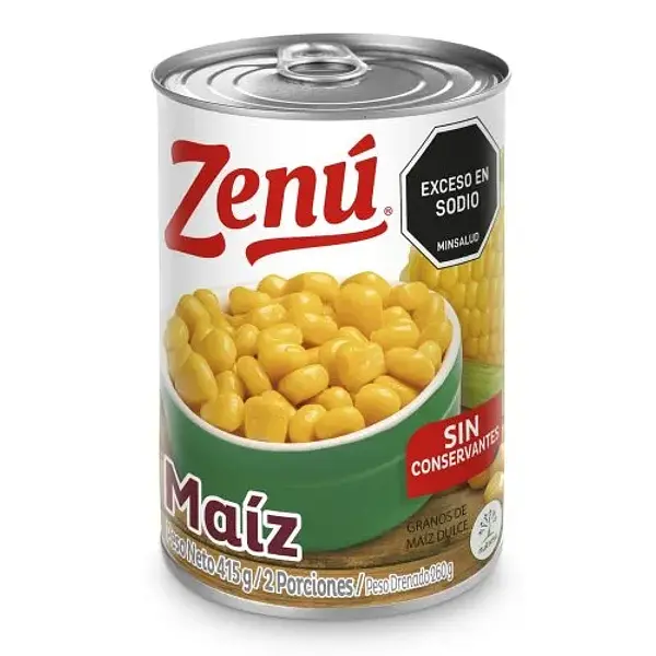 Enlatado Maiz Tierno Zenu 415Gr
