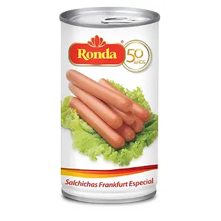 Enlatado Salchicha Frankfurt Ronda 360Gr
