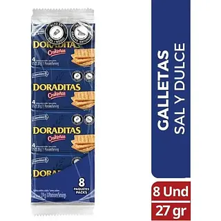 Galleta Crakeñas Doraditas 8Unx28Gr