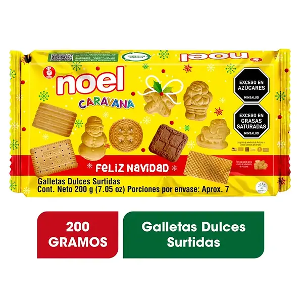 Galleta Noel Navidad Caravana Pl 200Gr
