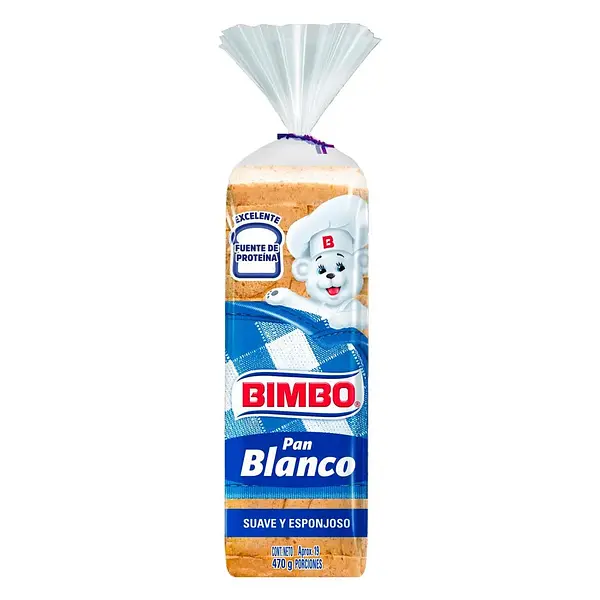 Pan Tajado Bimbo Blanco 470Gr