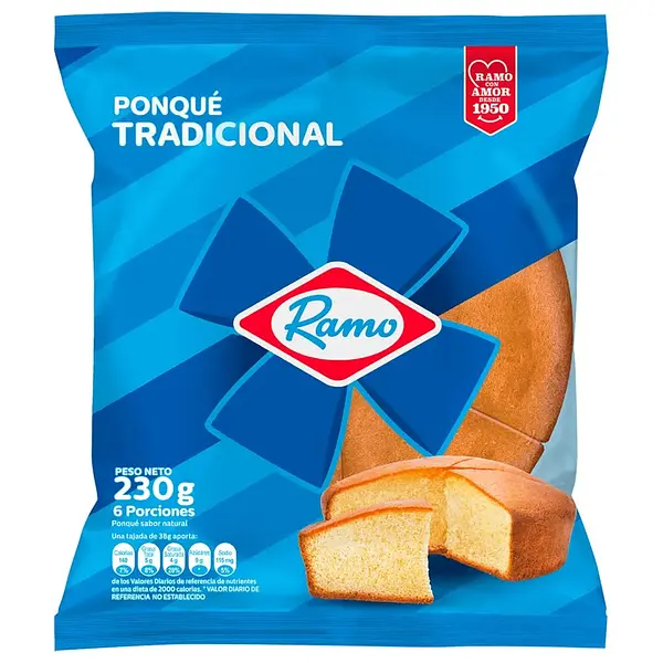 Ponqué Ramo Tradicional 230Gr