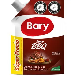 Salsa Bbq Bary 170Gr