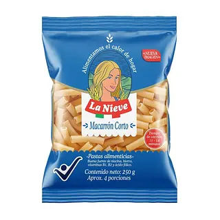 Pasta Nieve Macarron 250Gr