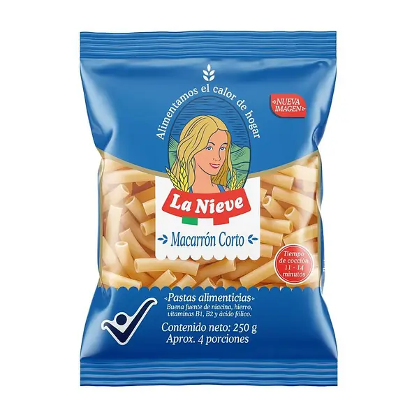Pasta Nieve Macarron 250Gr