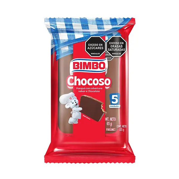 Ponqué Chocoso Tradicional Bimbo 5Un