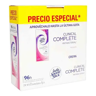 Desodorante Lady Speed Stick Clinical Sachet 20unx9gr
