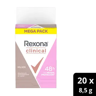 Desodorante Rexona Clinical Women Tapa 20Unx10Gr
