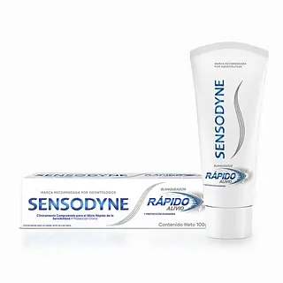 Crema Dental Sensodyne Rápido Alivio Blanqueador 100Gr