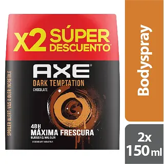 Body Axe Aerosol Dark Temptation 2Unx150Ml