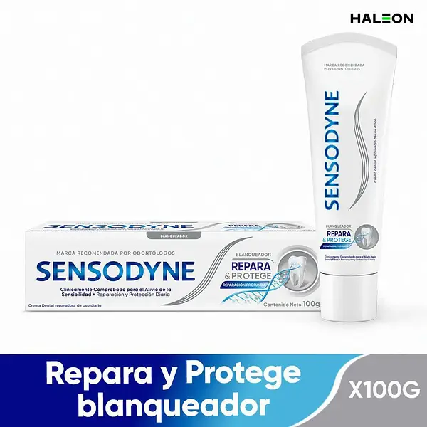 Crema Dental Sensodyne Repara & Protege Blanqueador 100Gr