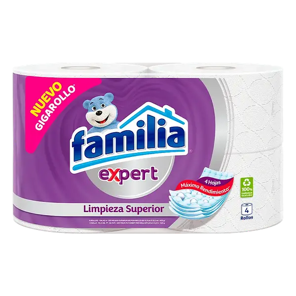 Papel Higienico Familia Expert 4un