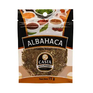 Condimento Albahaca Puro Casta 15Gr