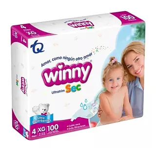Pañal Winny Ultratrim Etapa 4 100un