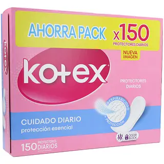 Protectores Kotex 150Un