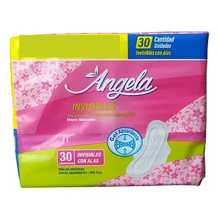 Toallas Higienicas Angela Invisibles 30un