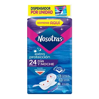 Toallas Higienicas Nosotras Extraprotección 24Un
