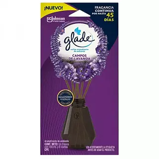 Ambientador Glade Varitas Campos De Lavanda 100Ml