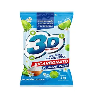 Detergente 3D Azul 2000Gr