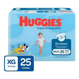 Pañal Huggies Triple Protección Etapa 4 25Un