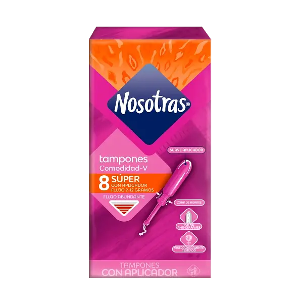Tampones Nosotras Con Aplicador Súper 6Un