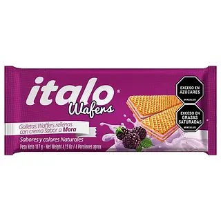 Galleta Wafer Italo Surtida 117Gr