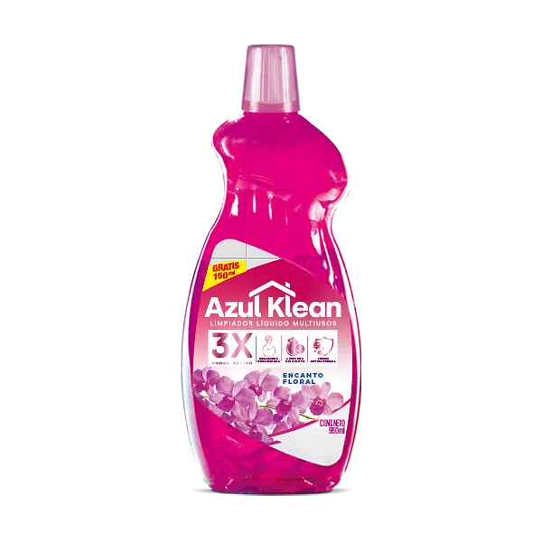 Limpia Pisos Azul Klean Encanto Floral 980Ml