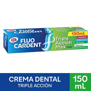 Crema Dental Fluo Cardent Max 3Unx150Ml
