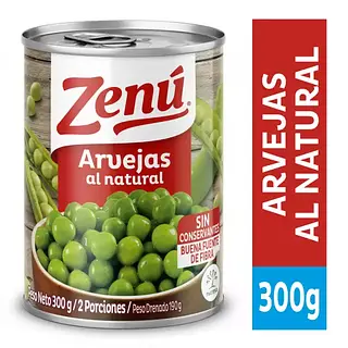 Enlatado Arveja Zenu 300Gr
