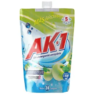 Detergente Ak-1 Liquido Manzana 1800ml