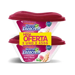 Lavaloza Lozacrem Crema Rosa 2unx450gr