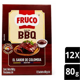 Salsa Bbq Fruco 12unx80gr