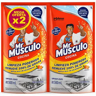 Limpiador Cocina Mr Musculo Doypack 2unx500ml
