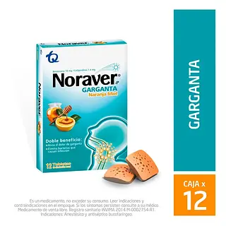 Noraver Garganta Naranja Miel 12cap