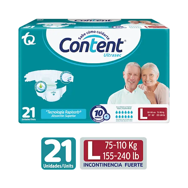 Pañal Content Ultrasec L 21un