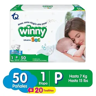 Pañal Winny Ultratrim Etapa 1 50un