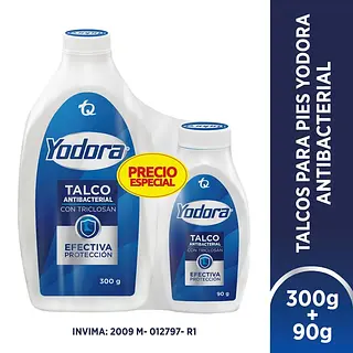 Talco Para Pies Yodora 300gr+90gr