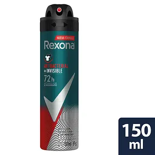 Desodorante Rexona Aerosol Antitranspirante Invisible Men 15