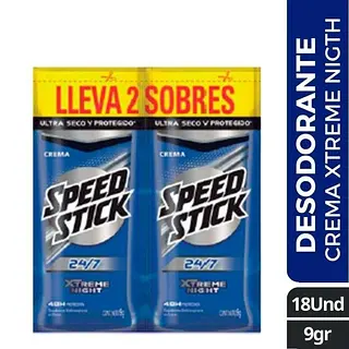 Desodorante Speed Stick Sachet Crema 18duox9gr