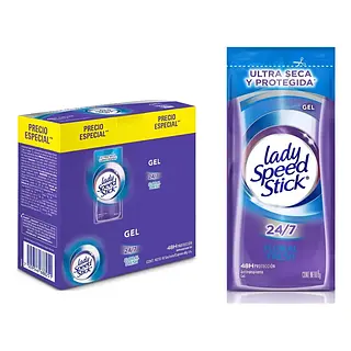 Desodorante Lady Speed Stick Sachet Floral Gel 18unx8gr