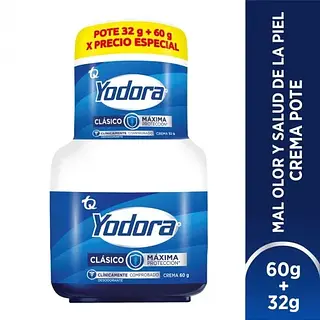 Desodorante Yodora Crema 60gr+32gr