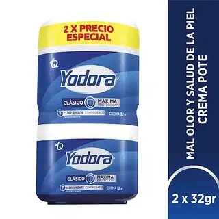 Desodorante Yodora Crema 2unx32gr