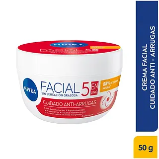 Crema Facial Nivea Roja Cuidado Anti Arrugas 50ml