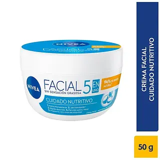 Crema Facial Nivea Azul Cuidado Nutritivo 50ml