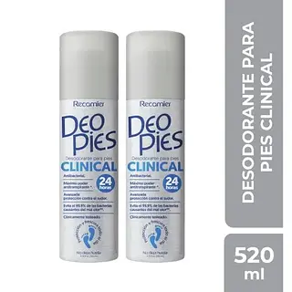 Desodorante Deo Pies Clinical 2unx260ml
